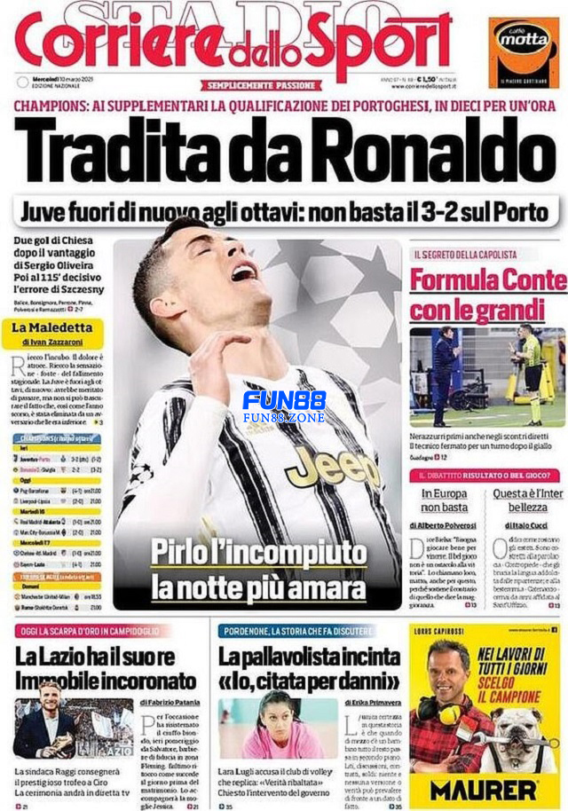 Truyền thông Italia chỉ trích Ronaldo thậm tệ